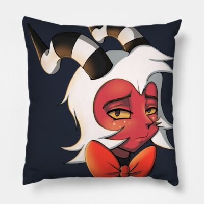 Moxxie From Helluva Boss Throw Pillow Official Helluva Boss Merch