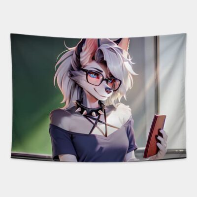 Helluva Boss Loona Loona The Wolf Sfw Classic Tapestry Official Helluva Boss Merch