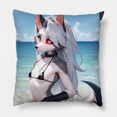 Helluva Boss Loona Loona The Wolf Sfw Classic Throw Pillow Official Helluva Boss Merch