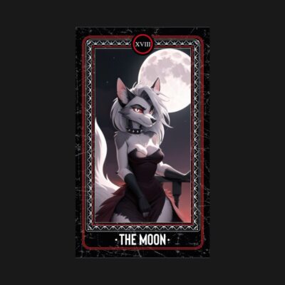 Helluva Boss Loona Hellhound Tarot The Moon Tote Official Helluva Boss Merch