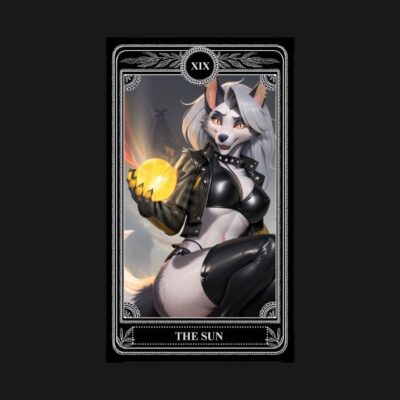 Helluva Boss Loona Hellhound Tarot The Sun Phone Case Official Helluva Boss Merch