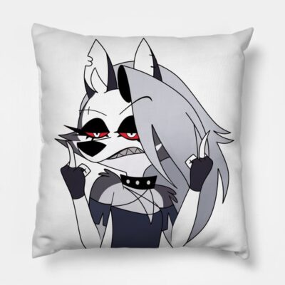 Loona Helluva Boss Throw Pillow Official Helluva Boss Merch