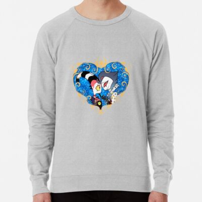 Helluva Boss Stolas And Blitzo Heart Frame Sweatshirt Official Helluva Boss Merch