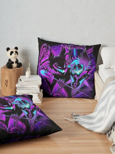 Alastor And His Shadow - Hazbin Hotel Throw Pillow Official Helluva Boss Merch