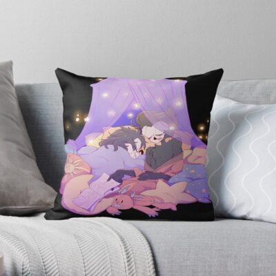 Octavia And Stolas Sleeping Throw Pillow Official Helluva Boss Merch