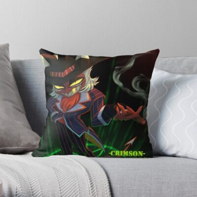 Helluva Boss Throw Pillow Official Helluva Boss Merch