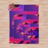 Loona Helluva Boss Synthwave Throw Blanket Official Helluva Boss Merch