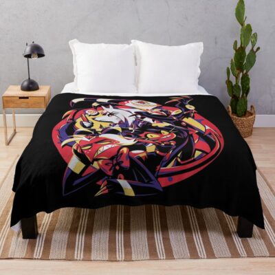 Hazbin Hotel Merch Helluva Boss Group Throw Blanket Official Helluva Boss Merch