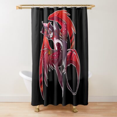 Helluva Boss Shower Curtain Official Helluva Boss Merch