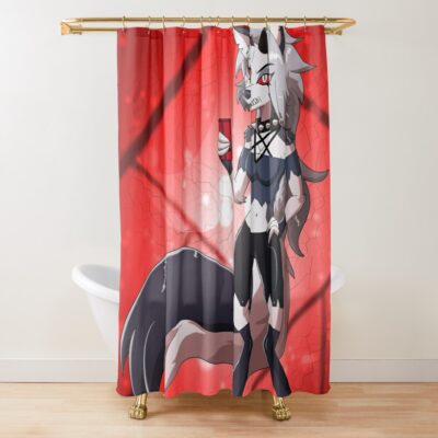 Loona Shower Curtain Official Helluva Boss Merch