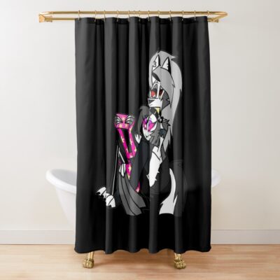 Helluva Boss Shower Curtain Official Helluva Boss Merch